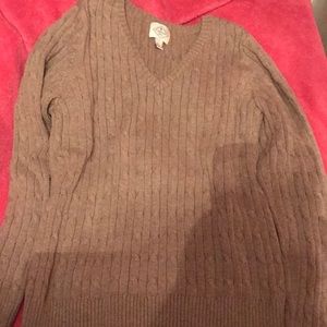 NEVER WORN mocha knit sweater